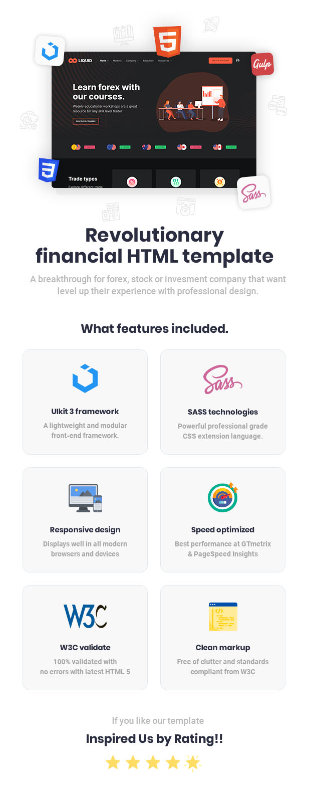 Liquid - Investment and Stock Broker HTML Template - 1