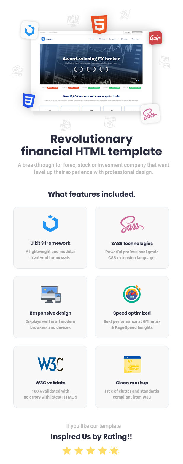 Monee - Forex and Stock Broker HTML Template - 2