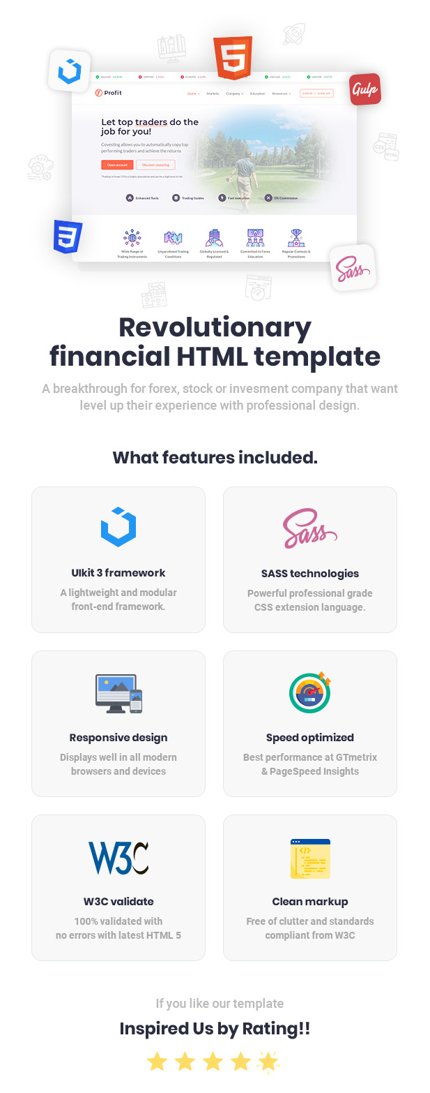 Profit - Forex and Finance HTML Template - 1