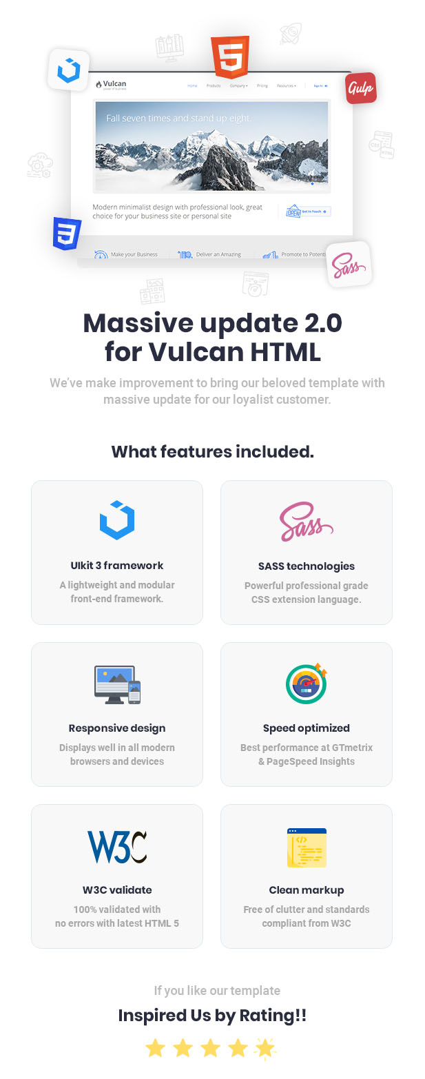 Vulcan - Minimalist Business HTML Template - 1