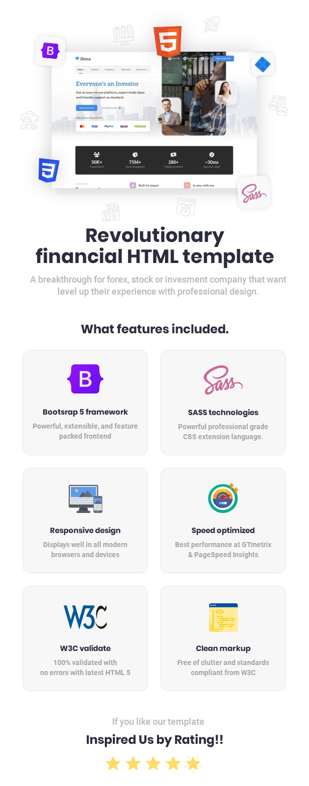Stena - Forex and Finance HTML Template - 1